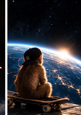 Monke above Earth