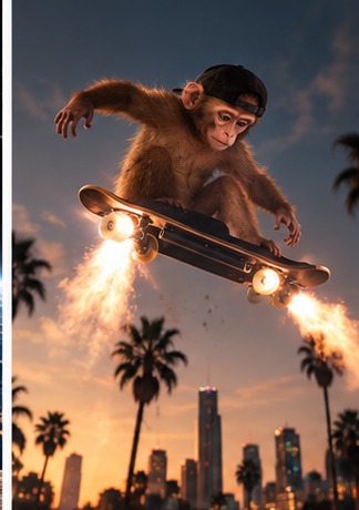 Rocket skateboard